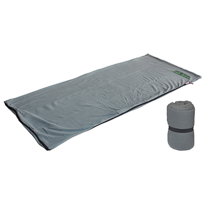 Coleman Stratus Fleece Sleeping Bag Liner, 50°F Sleeping Bag for Adults,  Adds 12°F More Warmth When Used to Line Another Sleeping Bag, Stuff Sack
