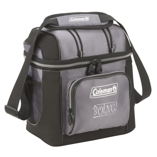 Gray 9 Can Soft Cooler with Liner - 1-Color Screen